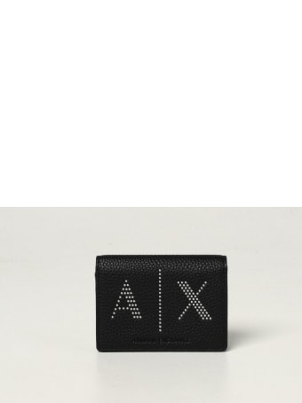 Armani Collezioni Armani Exchange Wallet Armani Exchange Wallet In Leather With Logo
