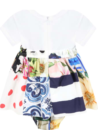 Dolce & Gabbana Multicolor Dress For Baby Girl
