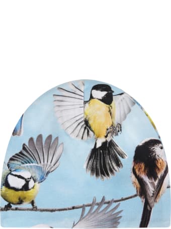 Molo Light Blue ''ned'' Set For Baby Boy With Birds