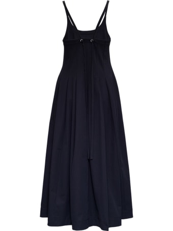 Jil Sander Black Flared Midi Dress