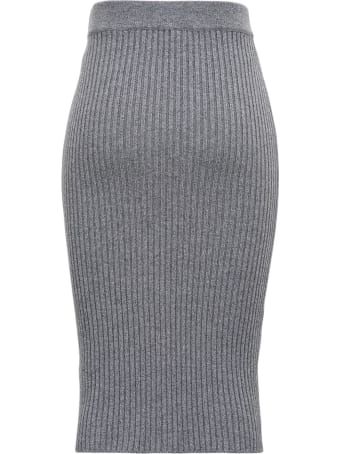 Giuseppe di Morabito Ribbed Knit Skirt With Buttons
