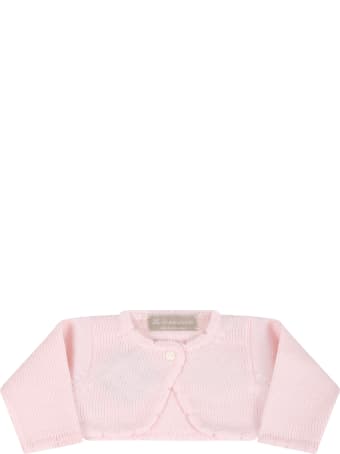 La stupenderia Pink Cardigan For Baby Girl