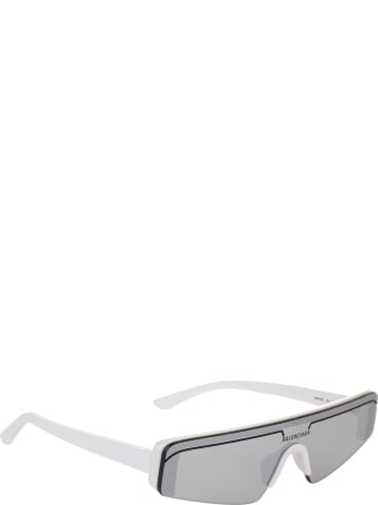 Balenciaga Woman Grey Ski Rectangle Sunglasses