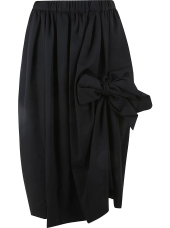 Comme des Garçons Comme des Garçons Elastic Waist Bow Detail Skirt