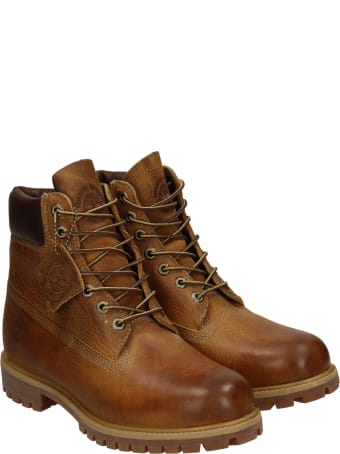 Timberland Combat Boots In Leather Color Leather