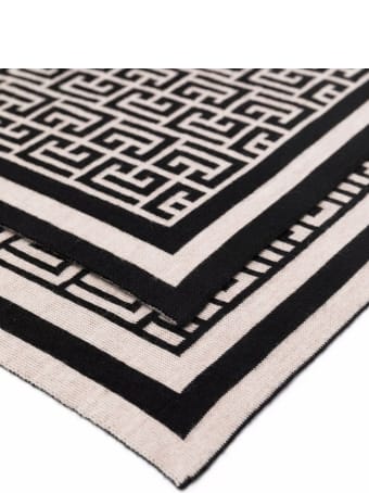 Balmain Merino Monogram Scarf