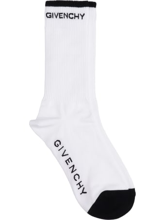 Givenchy Socks In White Cotton