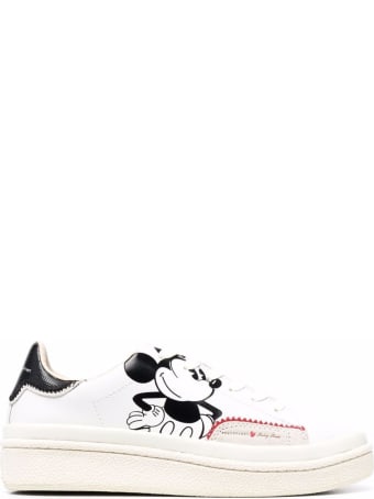 M.O.A. master of arts White Leather Mickey Mouse Sneakers