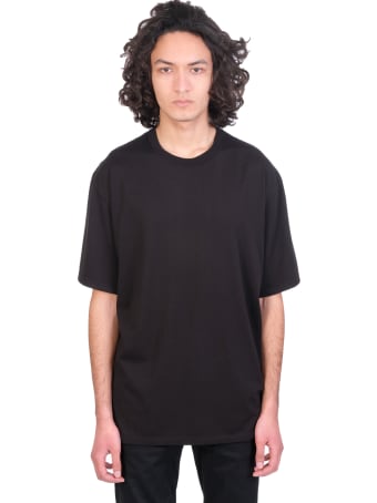 Attachment T-shirt In Black Cotton