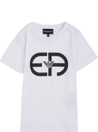 Emporio Armani Cotton Blend T-shirt With Logo Print