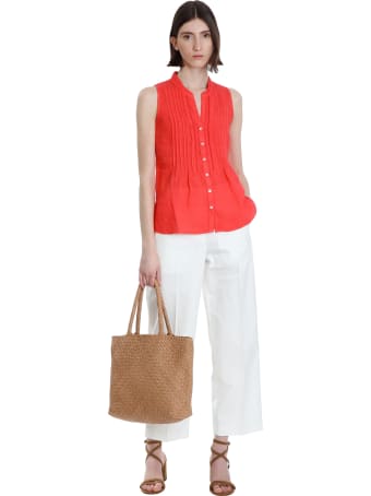 120% Lino Shirt In Red Linen