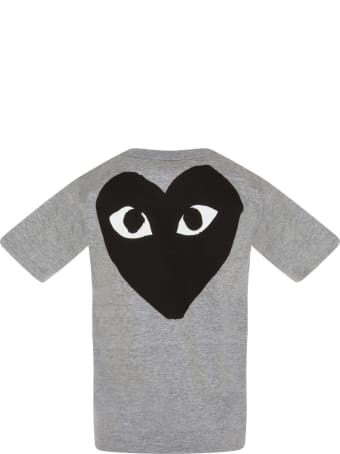 Comme des Garçons Play Grey T-shirt For Kids