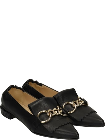 Fabio Rusconi Loafers In Black Leather