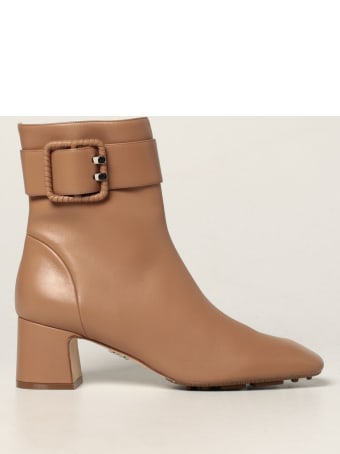 Rodo Flat Booties Rodo Ankle Boot In Calfskin