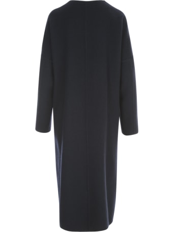 Mantù Long Single Breasted Crew Neck L/s Coat W/belt