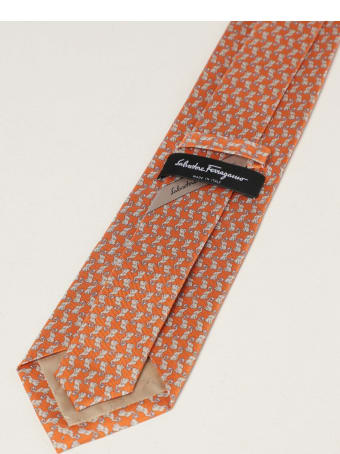 Salvatore Ferragamo Tie Salvatore Ferragamo Silk Tie With Micro Elephants