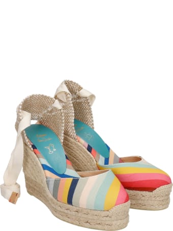 Castañer by Paul Smith Carina Ps 042 Wedges In Beige Canvas