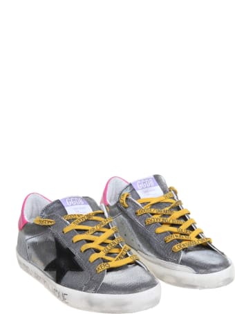 Golden Goose Super Star Sneakers In Laminated Fabric