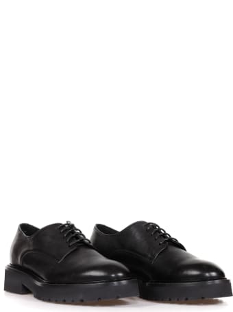 Doucal's Leather Derby With Rubber Sole