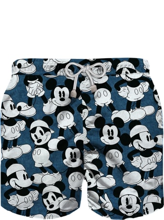 MC2 Saint Barth Mickey Mouse Disney© Indigo Boy Swim Trunks