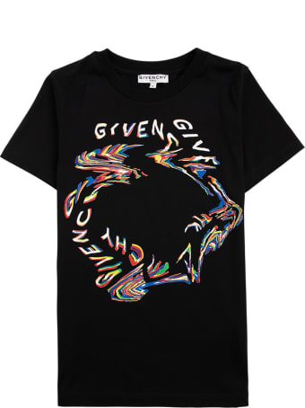 Givenchy Black Cotton T-shirt With Print