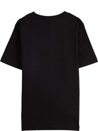Burberry Black Jersey Tee With Logo