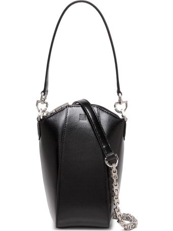 Givenchy Antigona Vertical Crossbody Bag In Black Leather