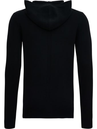 Rick Owens Wool And Cashmere Black Hoodie