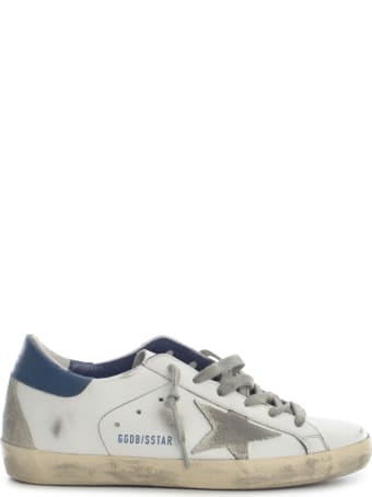 Golden Goose Super-star Leather Upper And Heel Suede Star And Heel