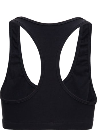 Dsquared2 Cotton Blend Crop Top With Logo