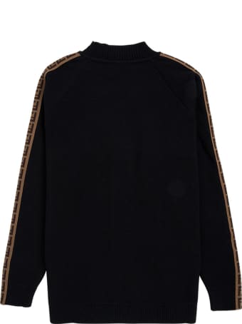 Fendi Wool Cardigan With Ff Side Bands