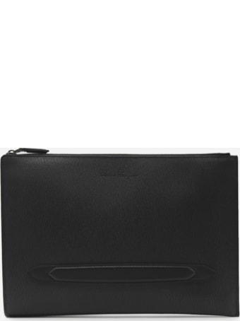 Salvatore Ferragamo Document Holder In Hammered Leather