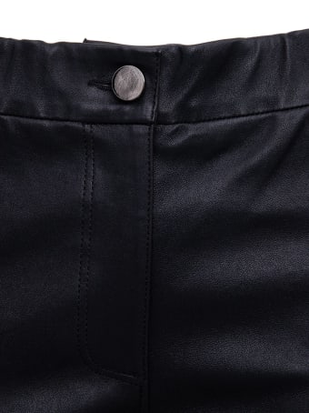ARMA Flared Black Leather Pants