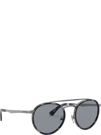 Persol Persol Po2467s Gunmetal & Blue Grid Sunglasses
