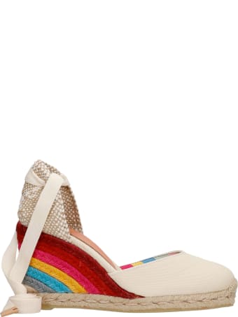 Castañer by Paul Smith Carina Ps 8-001 Wedges In Beige Canvas