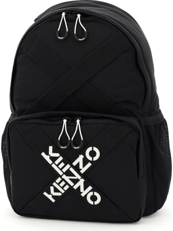Kenzo Cross Logo Nylon Backpack