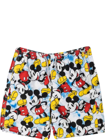 MC2 Saint Barth Mickey Teen Swim Shorts With Print