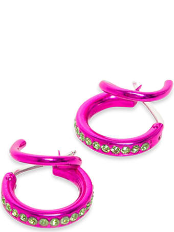 Panconesi Stellar Pink Silver Earrings