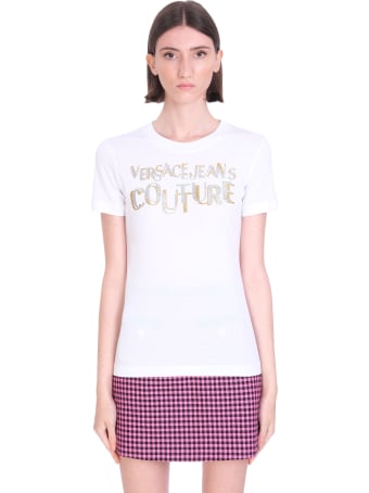 Versace Jeans Couture T-shirt In White Cotton