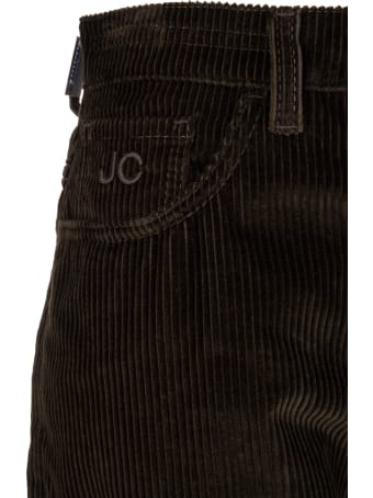 Jacob Cohen Woman Dark Brown Corduroy Kimmy Jeans