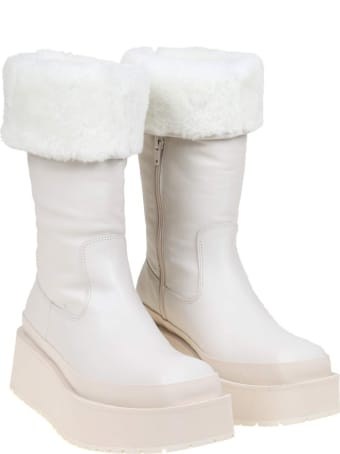 Paloma Barceló Paloma Barcelo 'mona Boots In White Nappa