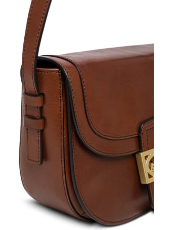 The Bridge Lavinia Brown Leather Crossbody Bag