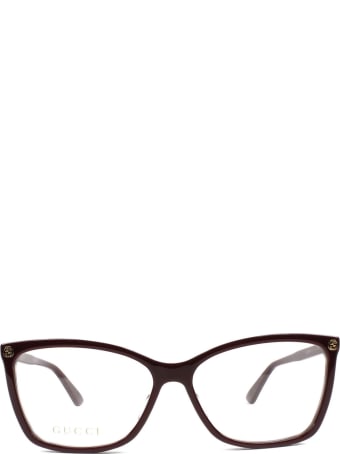 Gucci Gucci Gg0025o Burgundy Glasses