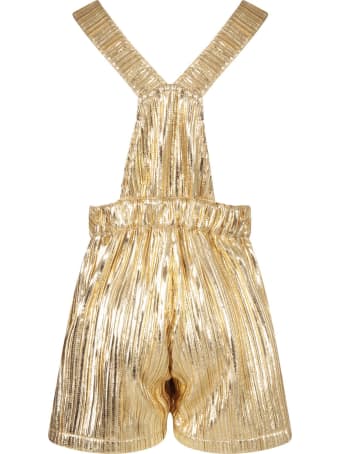 Le Gemelline by Feleppa Gold Overall For Girl