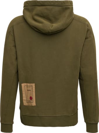 Ten C Green Cotton Hooded