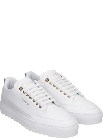 Mason Garments Torino Sneakers In White Leather
