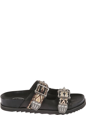 Ash Ulysse Double Buckle Flat Sandals