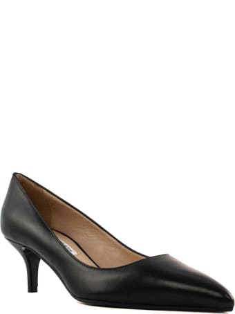 Roberto Festa Black Leather Victoria Pumps
