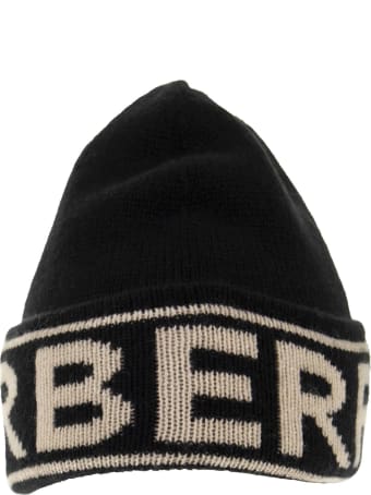 Burberry Cashmere Cap With Logo