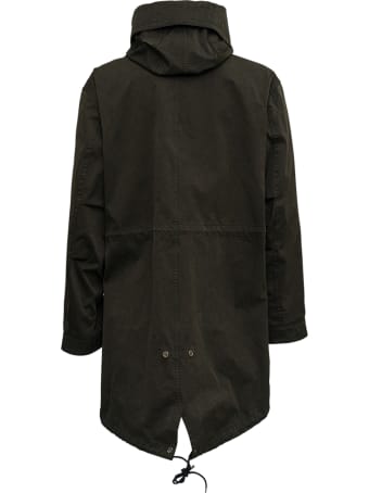 Ten C Green High Neck Parka